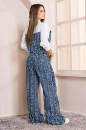 Jean Wide leg Tiro Alto Denim Destroyer Marca Trucco´s