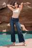 Jean Wide Leg Tiro Alto Cierre Asimétrico Marca Trucco´s
