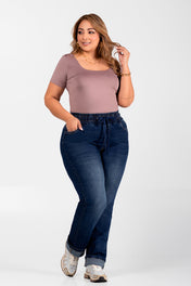 Jogger Bota Recta Marca Trucco's Plus Size