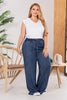 Pantalón Eco Tiro Alto Bota Recta Marca Trucco´s Plus Size