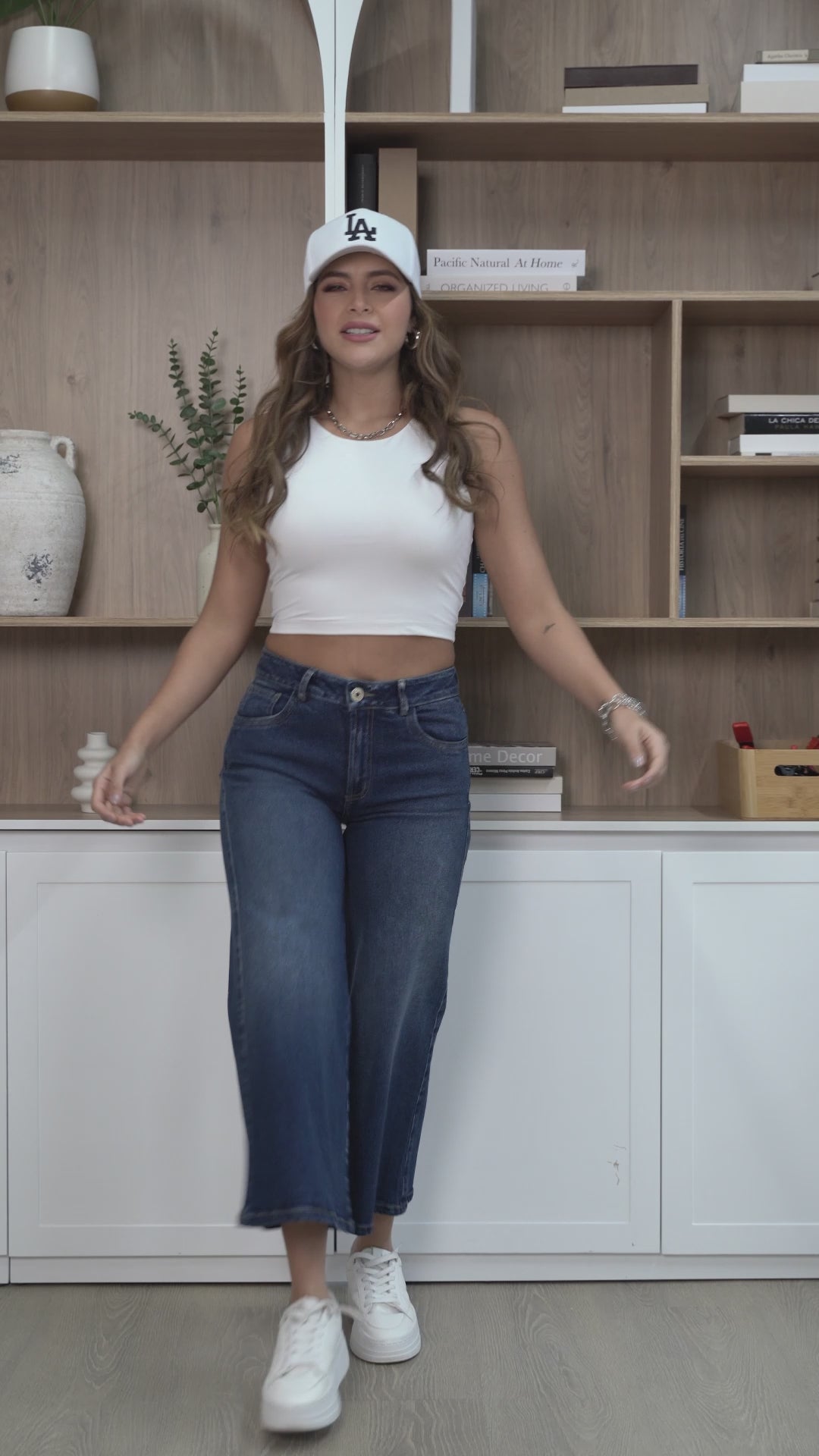 Jean Palazzo Mujer Tiro Alto Fluido Elegante Marca Trucco´s