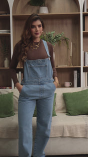 Overol Oversize Denim Mujer Casual Chic Marca Trucco´s