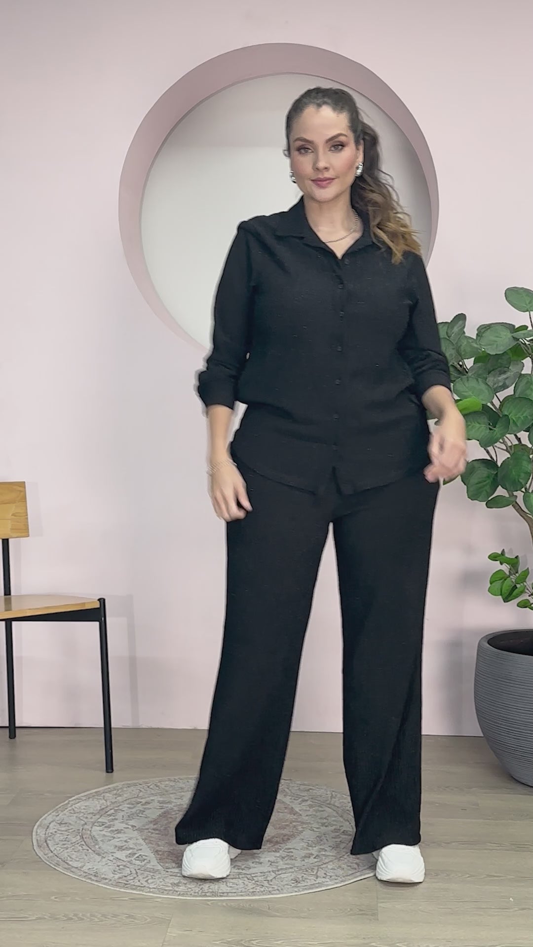 Set Pantalón 2 Piezas Elegante y Versátil para Mujer Marca Trucco´s Plus Size
