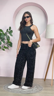 Jean Wide Leg Mujer Cintura Alta Corte Ancho Marca Trucco´s