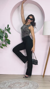 Jean Semicampana Negro Marca Trucco´s