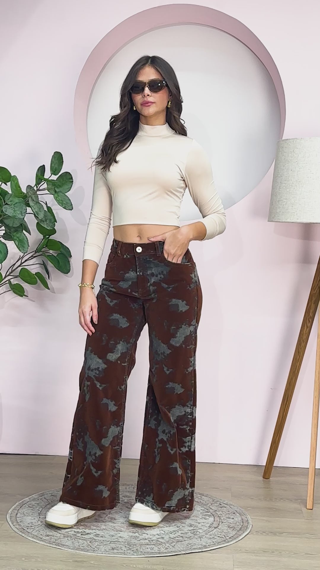 Jean Wide Leg Cintura Alta Estilo Chic Casual Marca Trucco´s