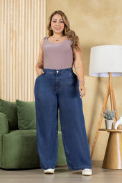 Pantalón Wide Leg Plus Size Marca Trucco's