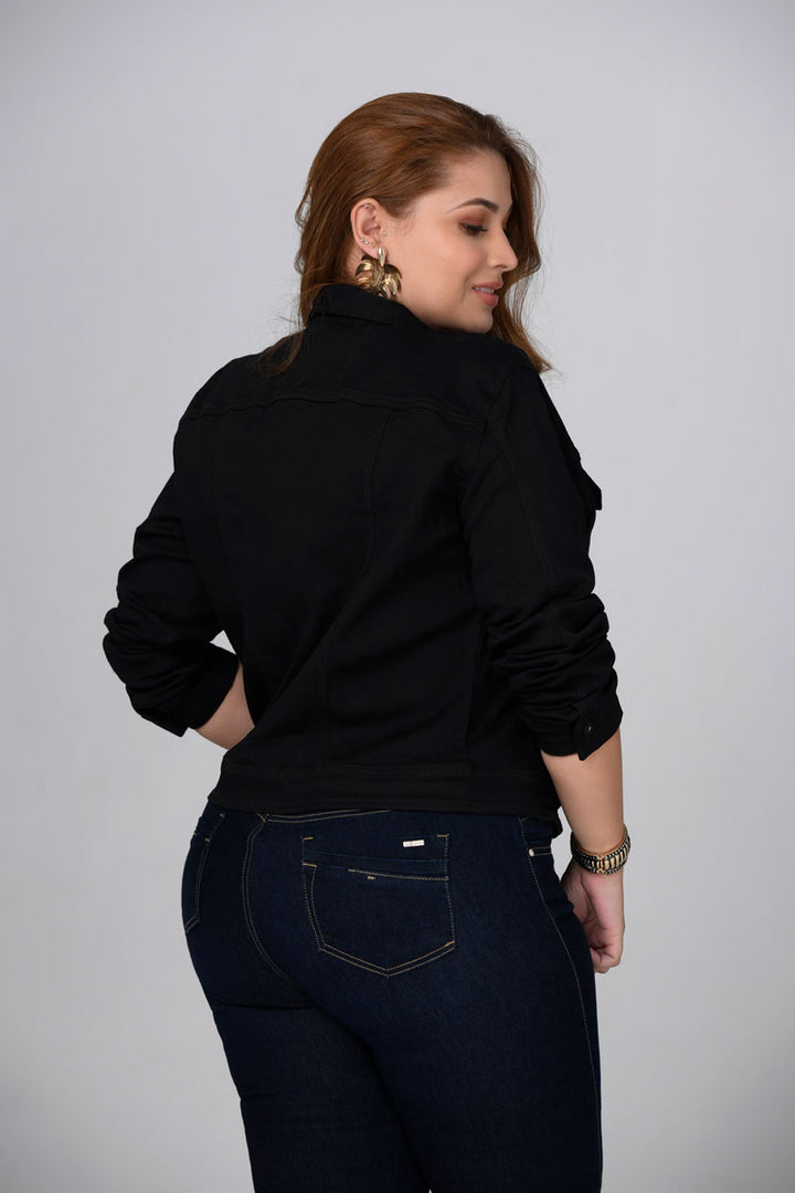 Chaqueta en jean negra plus size mujer trucco¿s TRUCCOS JEANS