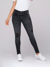 Jean Skinny Color Gris Oscuro Marca Trucco's